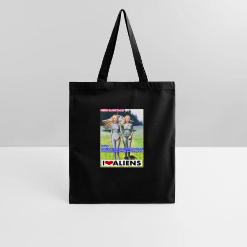 TshirtHotAliens with Back Crew Logo of PINKY - Tote Bag