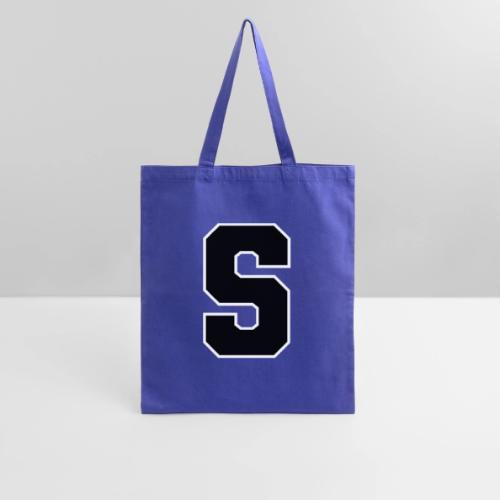 Varsity Letter S Collegiate Alphabet Art - Tote Bag