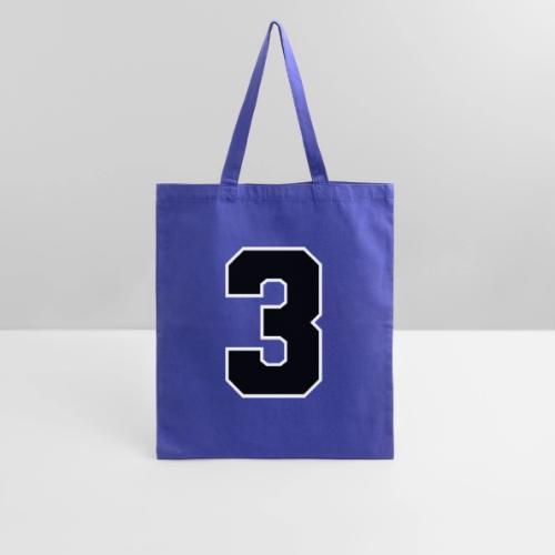 Varsity Number 3 Athletic Font - Tote Bag