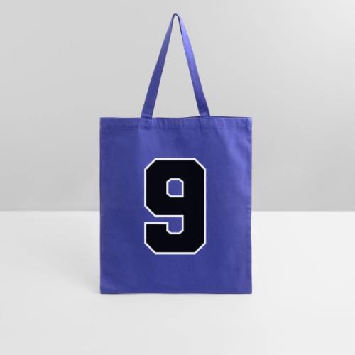 Varsity Number 9 Athletic Font - Tote Bag