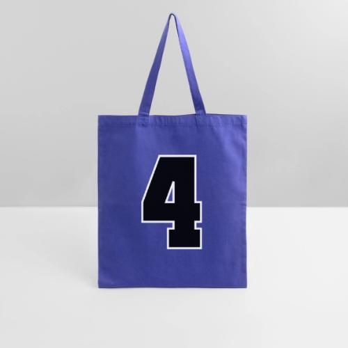 Varsity Number 4 College Style - Tote Bag