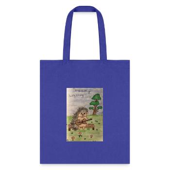 A dreamy hedgehog - Tote Bag - royal blue - Front