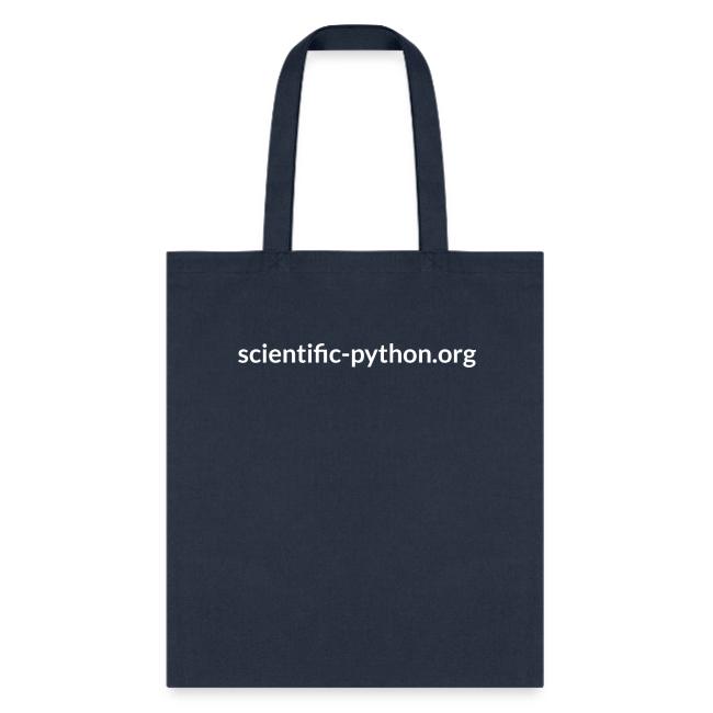 scientific python white logo