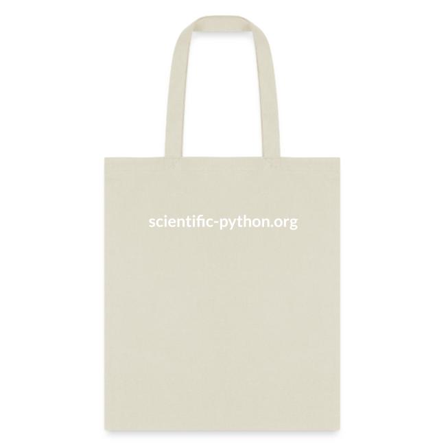 scientific python white logo