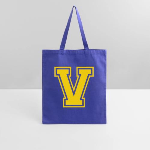 Letter V – Capital Athletic Alphabet Monogram - Tote Bag