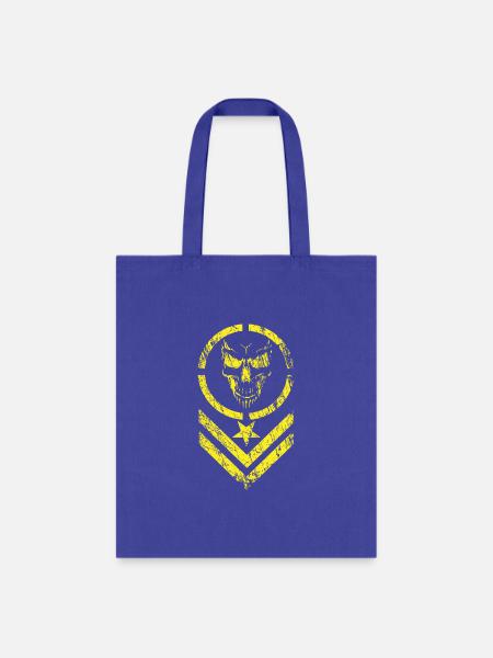 Grunge Yellow - Tote Bag - royal blue