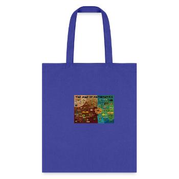 the map of mathematics - Tote Bag - royal blue - Front
