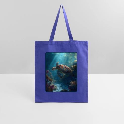 Sea Turtle Coral Reef Design - Tote Bag