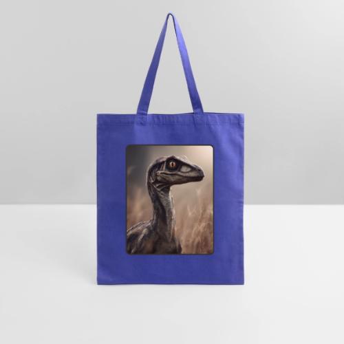 Velociraptor Feathered Portrait Design - Tote Bag