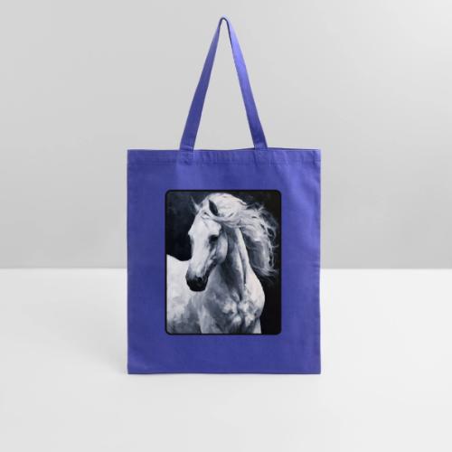 White Horse Oil Painting Design - Tote Bag