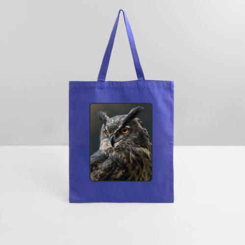 Eurasian Eagle Owl Portrait Design - Tote Bag