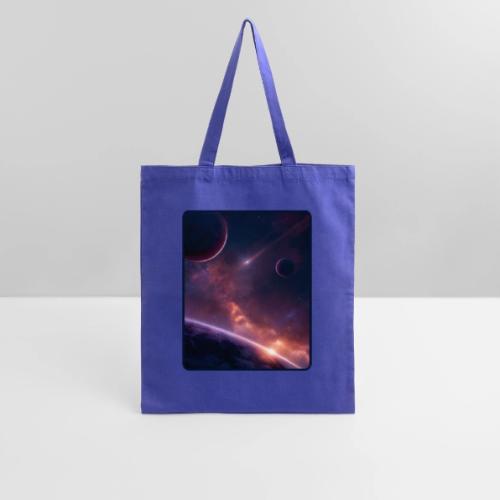 Cosmic Sunset Nebula Space Art - Tote Bag
