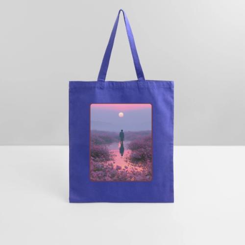 Ethereal Sunset Flower Field Art - Tote Bag