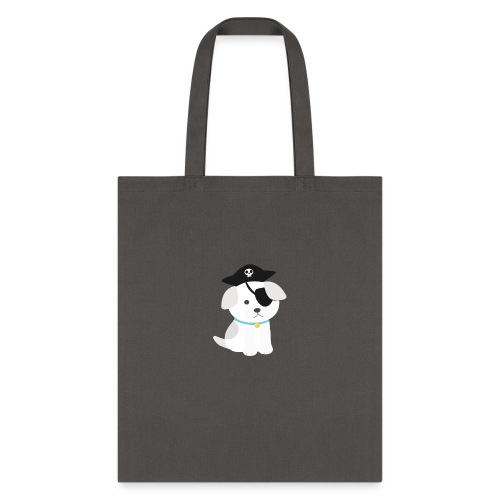 Dog with a pirate eye patch doing Vision Therapy! - Tote Bag