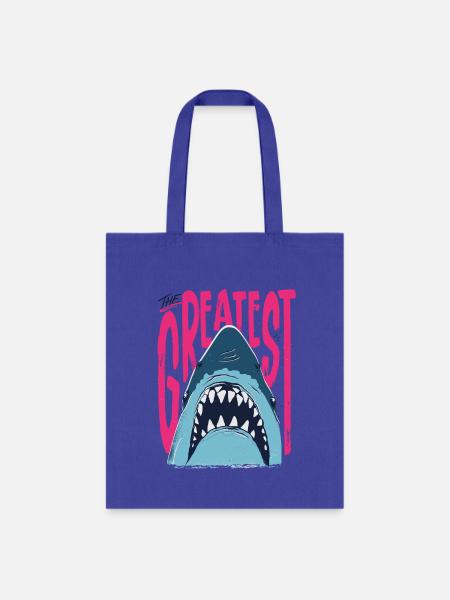 Jaws The Greatest Shark - Tote Bag - royal blue