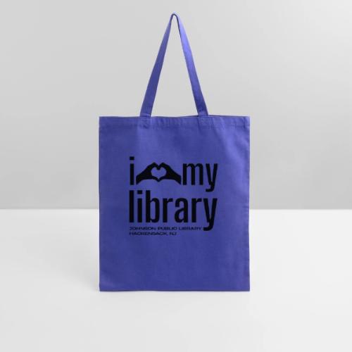 I Love My Library (Black) - Tote Bag