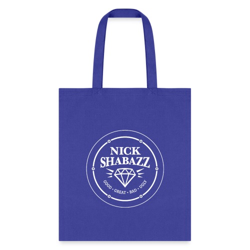 Nick Shabazz White Logo - Tote Bag