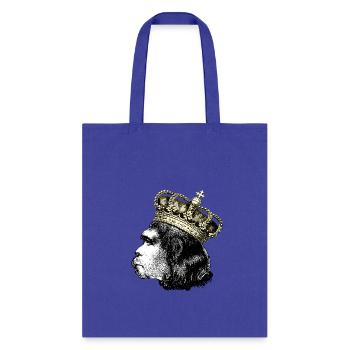 The Neanderthal King - Funny Prehistoric Man RE - Tote Bag - royal blue - Front