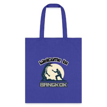 Welcome to Bangkok - monitor lizard - Tote Bag - royal blue - Front