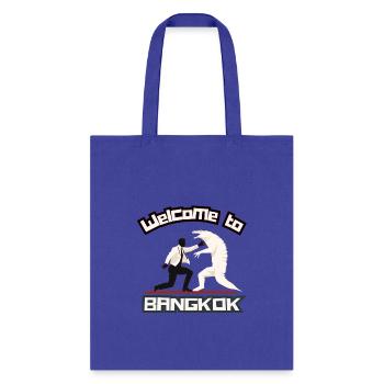Welcome to Bangkok - monitor lizard - Tote Bag - royal blue - Front