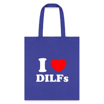 I Love Heart DILFs And Mature Sexy Men - Tote Bag - royal blue - Front