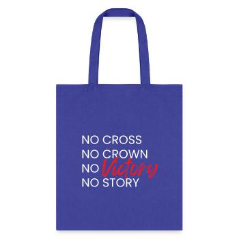 Christian clothing, apparel design - Tote Bag - royal blue - Front