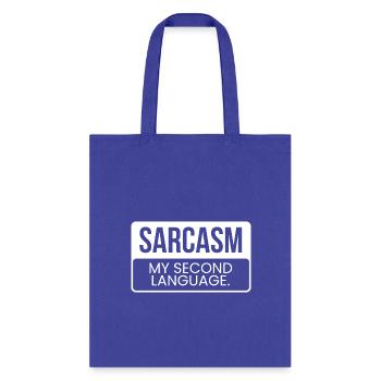 Sarcasm - Tote Bag - royal blue - Front