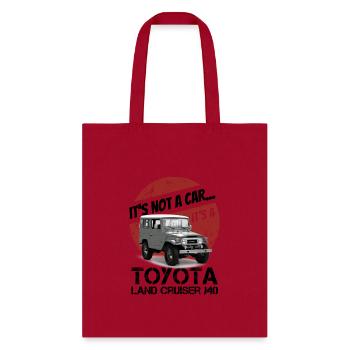 Toyota Land Cruiser J40 It's not a car.. Off-Road - Tote Bag - red - Front