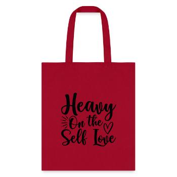 Heavy On The Self Love - heavy On The Self Love - Tote Bag - red - Front
