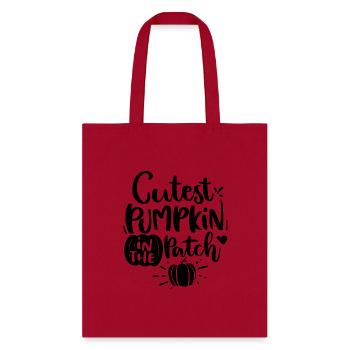 Cutest Pumpkin In The Patch - Tote Bag - red - Front