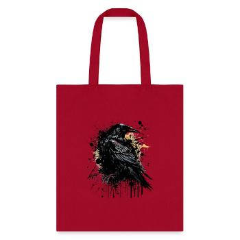 Ink Raven - Tote Bag - red - Front
