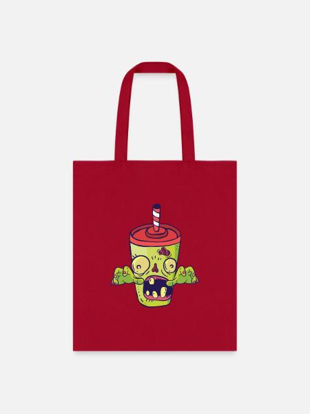 Halloween Zombie Soda Monster Fast Food - Tote Bag - red