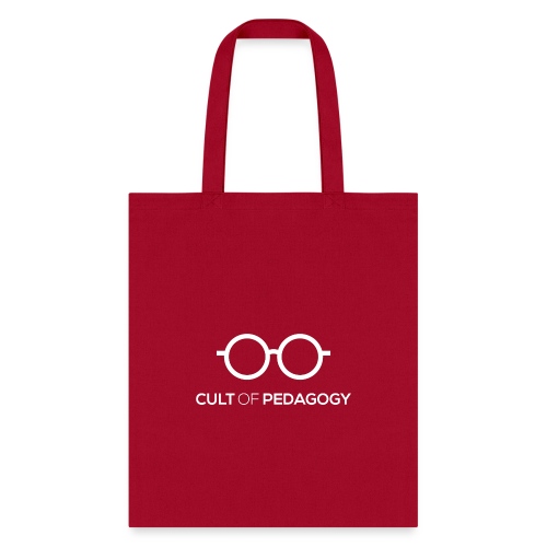 Cult of Pedagogy (white text) - Tote Bag