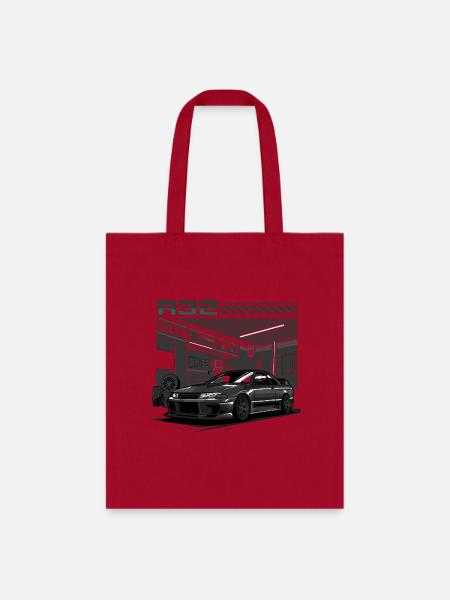 Nissan Skyline R32 - Tote Bag - red