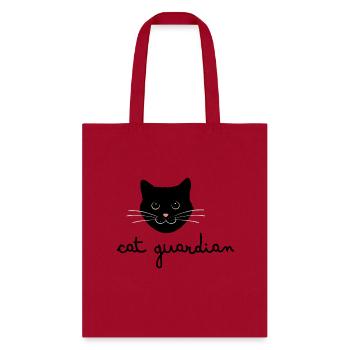 Cat Guardian (Feline Protection) - Tote Bag - red - Front