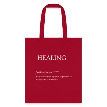 Healing - Tote Bag - red - Front