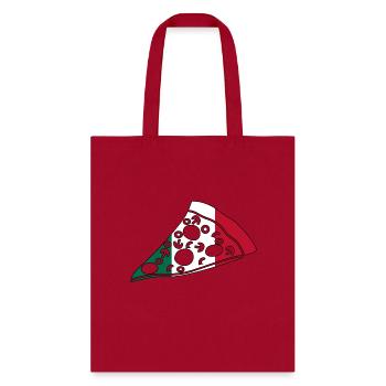 italian slice of pizza - Tote Bag - red - Front