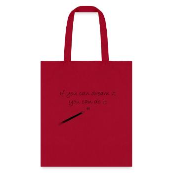 DREAM IT - Tote Bag - red - Front