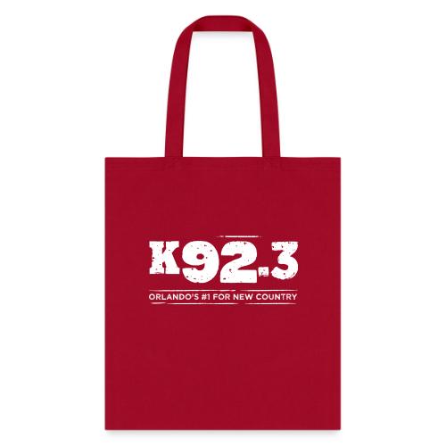 K92.3 White Logo - Tote Bag