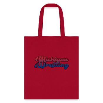 Michigan Wrestling - Tote Bag - red - Front