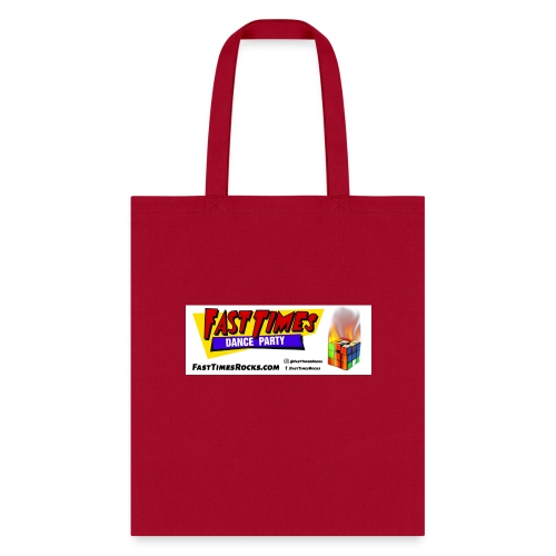 Fast Times Logo with Burning Cube - Tote Bag