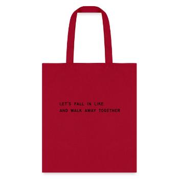 Lets Fall In Like - Tote Bag - red - Front
