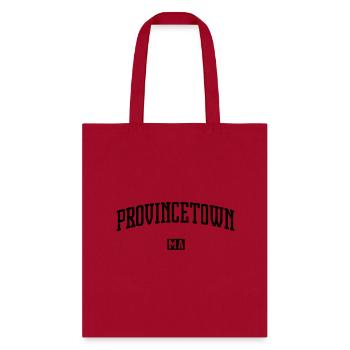 Provincetown Massachusetts - Tote Bag - red - Front