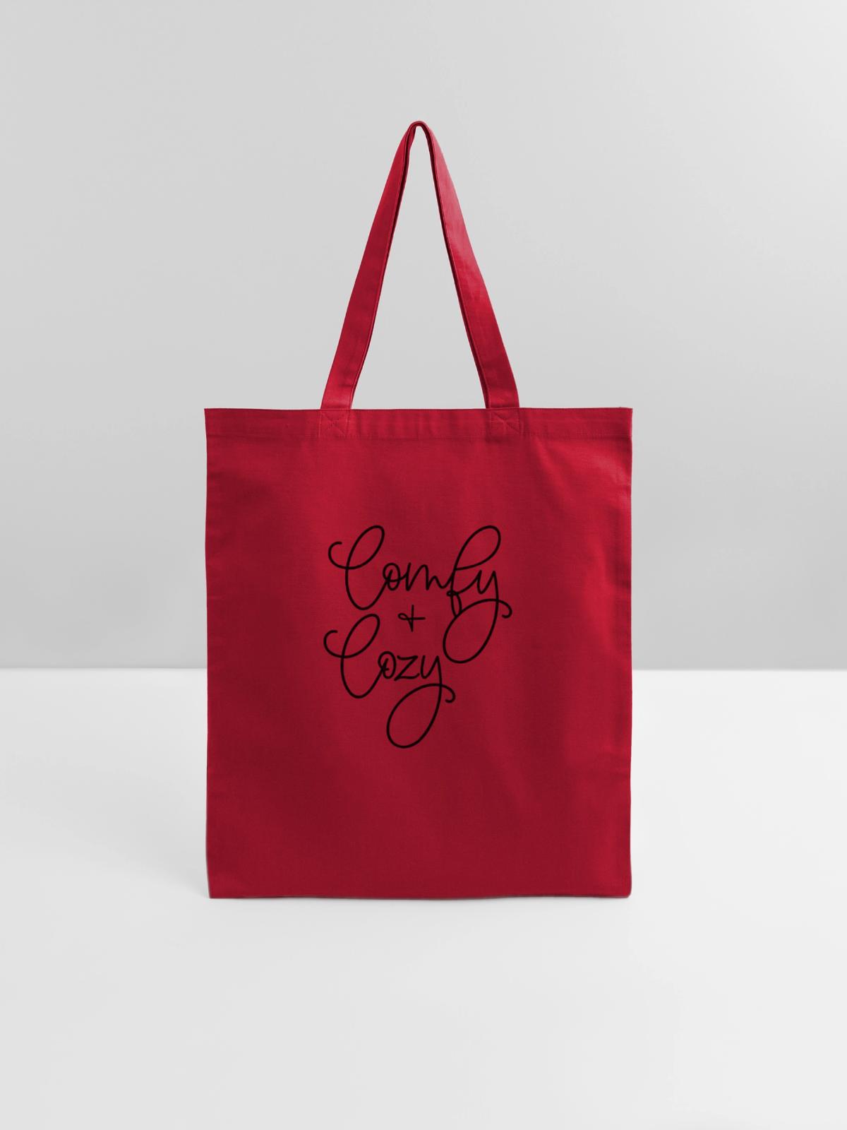 comfy and cozy - Tote Bag - red - Front
