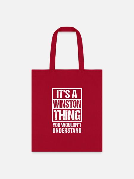 It'S A Winston Thing You Wouldn'T Understand First - Tote Bag - red