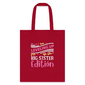 Big Sis Anticipation - Tote Bag - red - Front