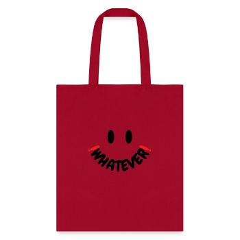 Whatever face - Tote Bag - red - Front