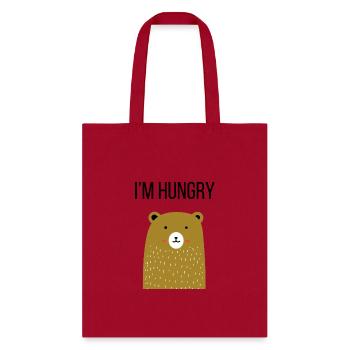 I’m Hungry Bear - Tote Bag - red - Front