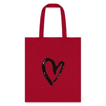 Heart, Heart Icon, Heart Symbol, Red Heart, Love - Tote Bag - red - Front