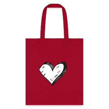 Heart, Heart Icon, Heart Symbol, Red Heart, Love - Tote Bag - red - Front